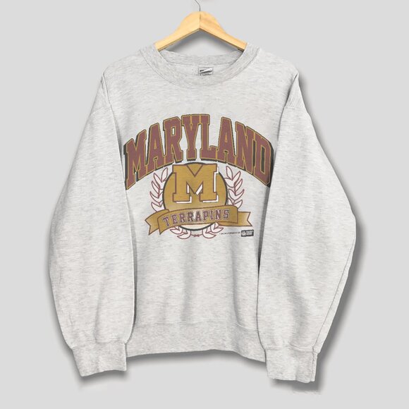 Maryland Terrapins Basketball Sweatshirt, University of Maryland NCAA Shirt Tee - Picture 1 of 2